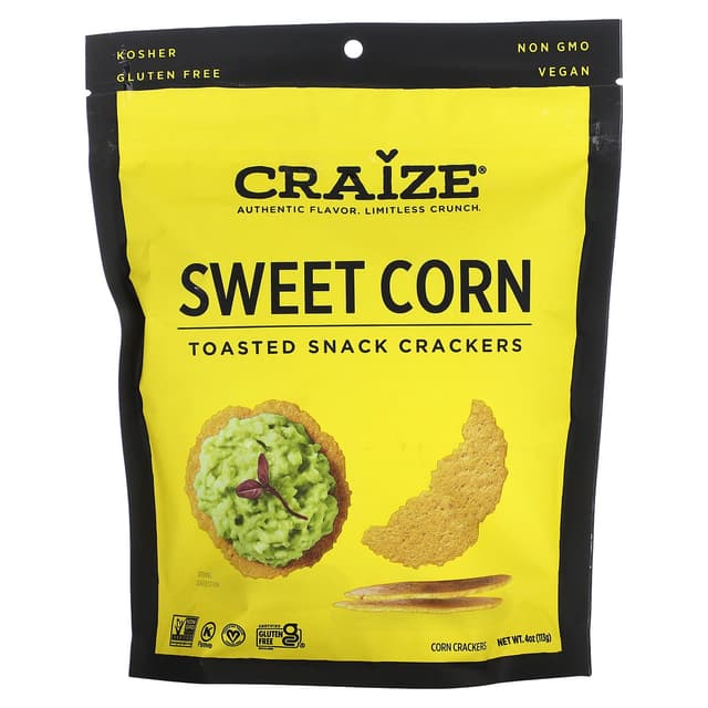 Is it Dairy Free? Craize Sweet Corn Toasted Corn Cracker