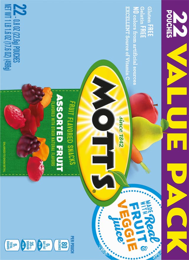 Is it Shellfish Free? Motts Fruit Flavored Snacks Assorted Fruit