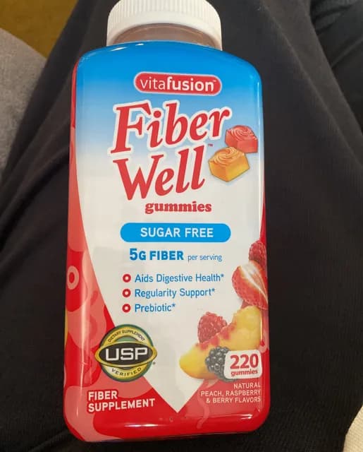 Is it Egg Free? Vitafusion Sugar Free Fiber Well Gummies Natural Peach, Raspberry & Berry Flavors