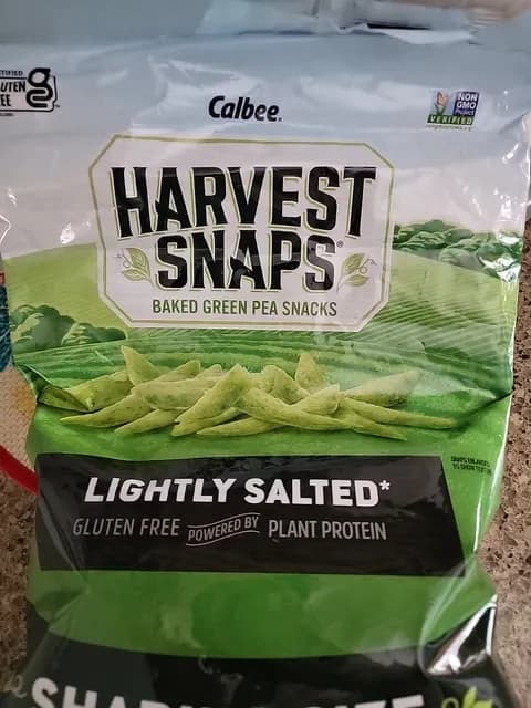 Is it Egg Free? Calbee Harvest Snaps Lightly Salted Baked Green Pea Snacks