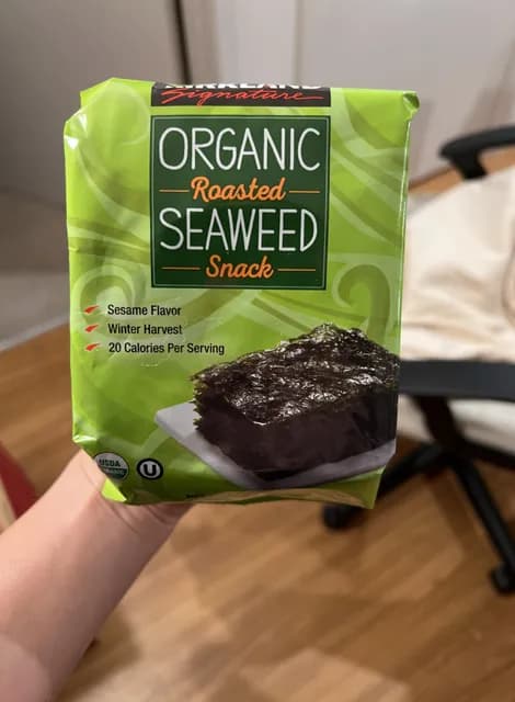 Is it Egg Free? Kirkland Signature Organic Roasted Seaweed Snack