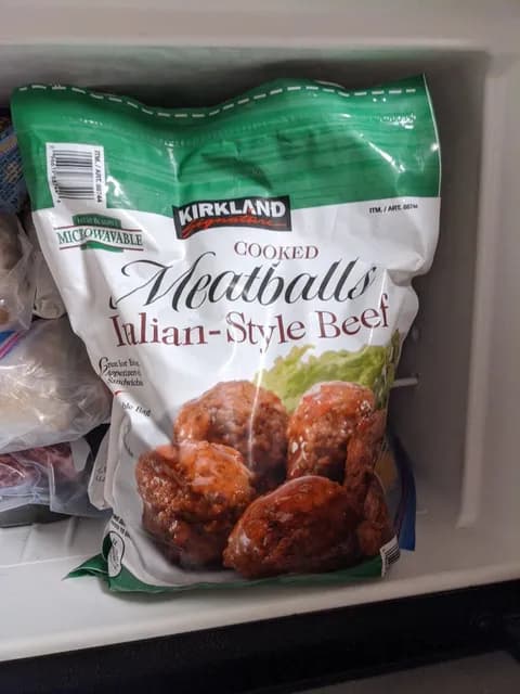 Is it Egg Free? Kirkland Signature Cooked Meatballs Italian-style Beef