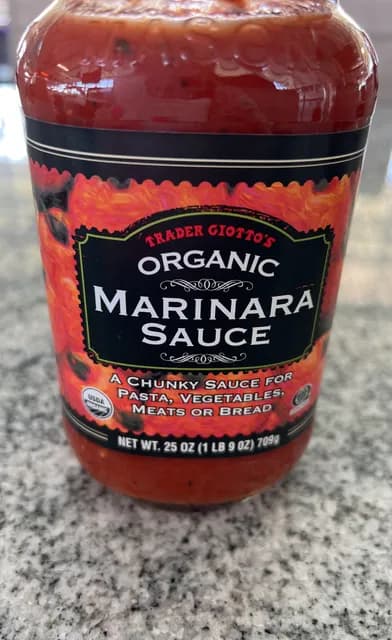 Is it Egg Free? Trader Joe's Organic Marinara Sauce