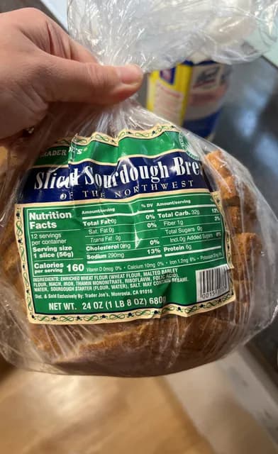 Is it Dairy Free? Trader Joe's Sliced Sourdough Bread Of The Northwest