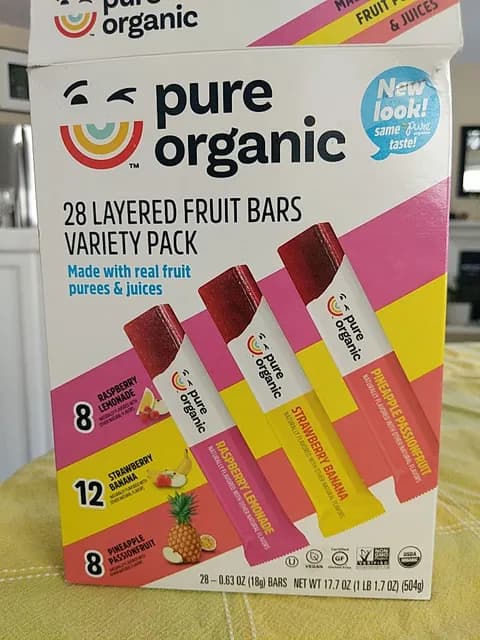 Is it Soy Free? Pure Organic Layered Fruit Bars Variety