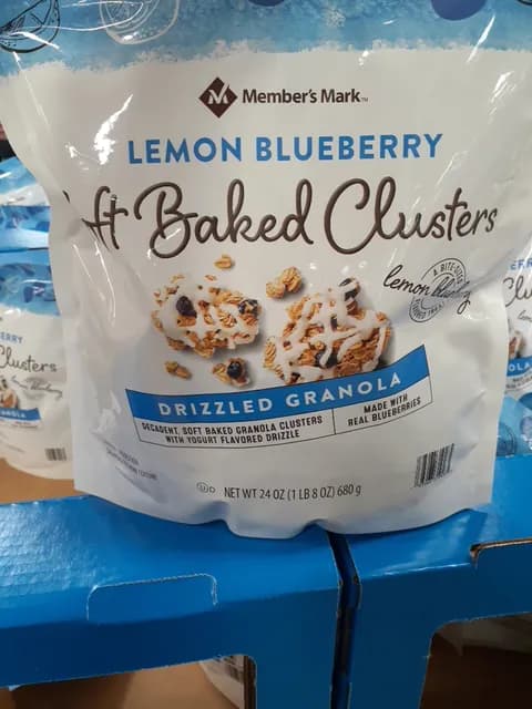 Is it Egg Free? Member's Mark Lemon Blueberry Soft Baked Clusters Drizzled Granola