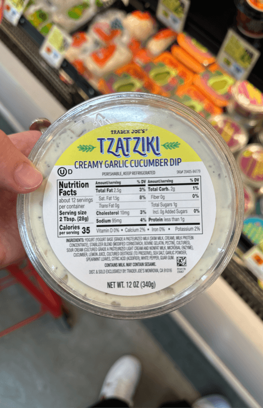 Is it Vegetarian? Trader Joe's Tzatziki Creamy Garlic Cucumber Dip