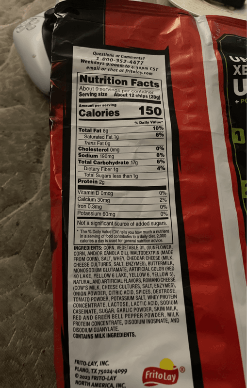 Is it Shellfish Free? Doritos Flavored Tortilla Chips Flamin' Hot Nacho