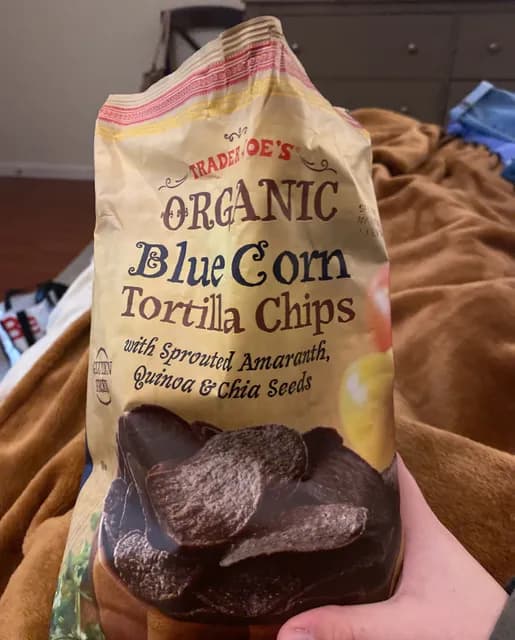 Is it Vegetarian? Trader Joe's Organic Blue Corn Tortilla Chips With Sprouted Amaranth, Quinoa & Chia Seeds