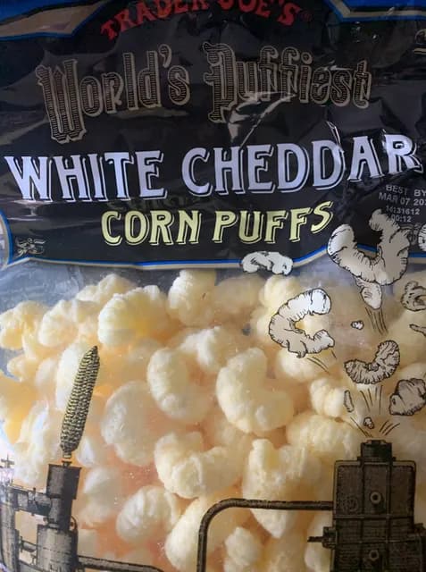 Is it Soy Free? Trader Joe's World's Puffiest White Cheddar Corn Puffs