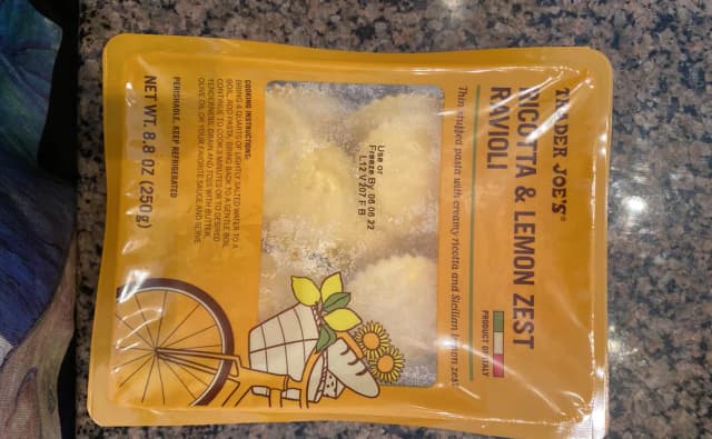 Is it Egg Free? Trader Joe's Ricotta & Lemon Zest Ravioli