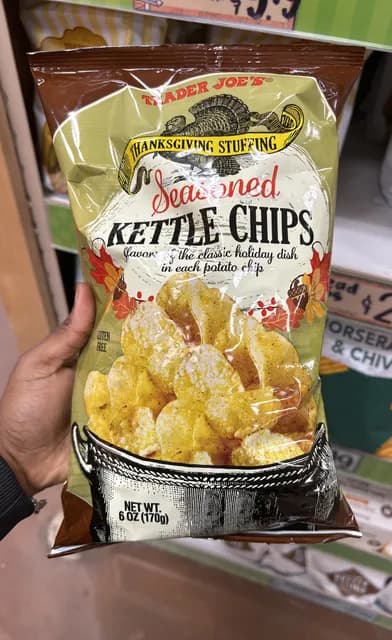 Is it Soy Free? Trader Joe's Thanksgiving Stuffing Seasoned Kettle Chips