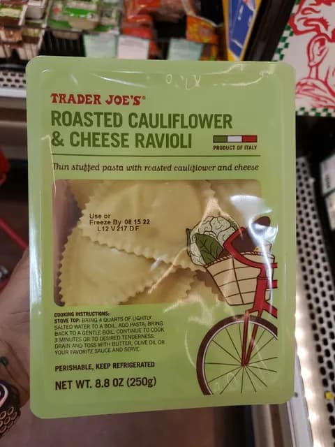 Is it Egg Free? Trader Joe's Roasted Cauliflower & Cheese Ravioli