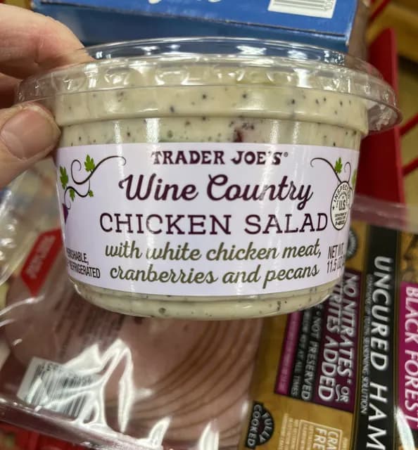 Is it Egg Free? Trader Joe's Wine Country Chicken Salad With White Chicken Meat, Cranberries And Pecans