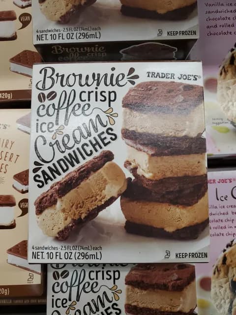 Is it Soy Free? Trader Joe's Brownie Crisp Coffee Ice Cream Sandwiches