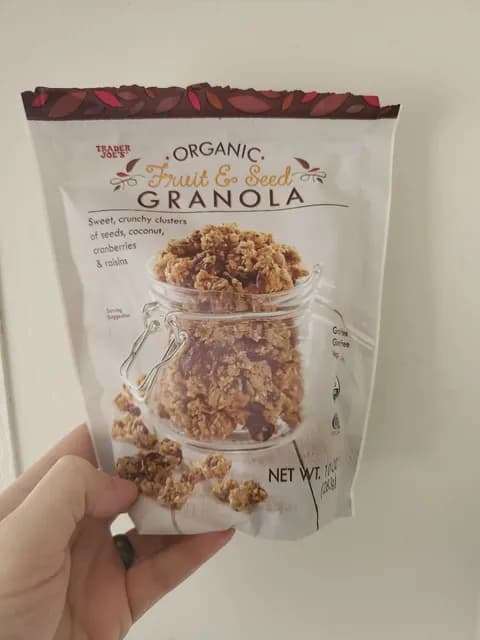 Is it Egg Free? Trader Joe's Organic Fruit & Seed Granola