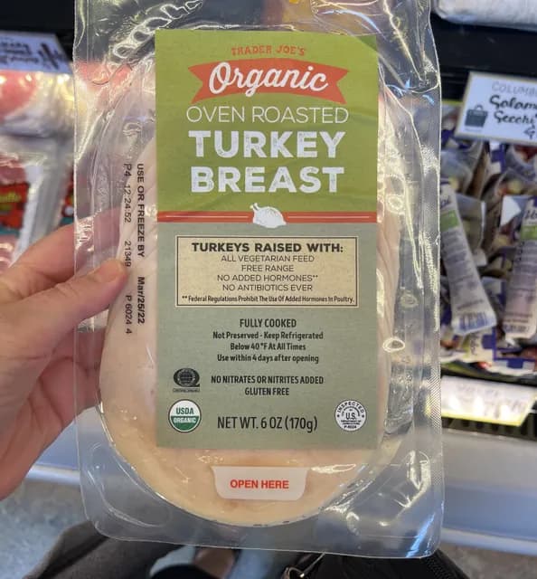 Is it Gelatin free? Trader Joe's Organic Oven Roasted Turkey Breast