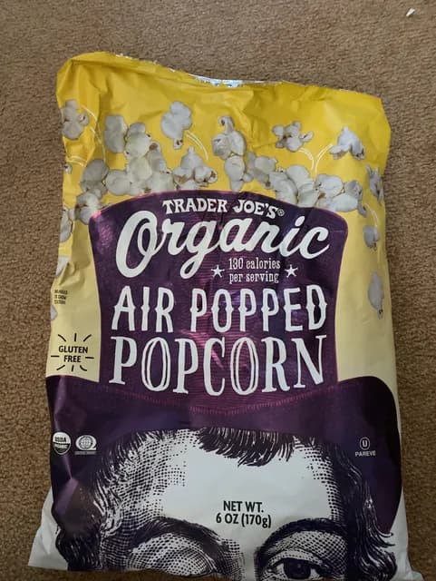 Is it Vegetarian? Trader Joe's Organic Air Popped Popcorn