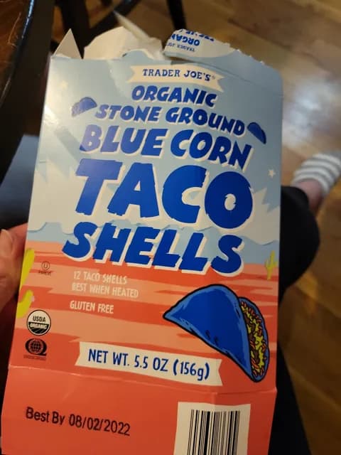 Is it Egg Free? Trader Joe's Organic Stone Ground Blue Corn Taco Shells