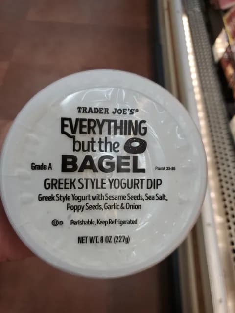 Is it Egg Free? Trader Joe's Everything But The Bagel Greek Style Yogurt Dip