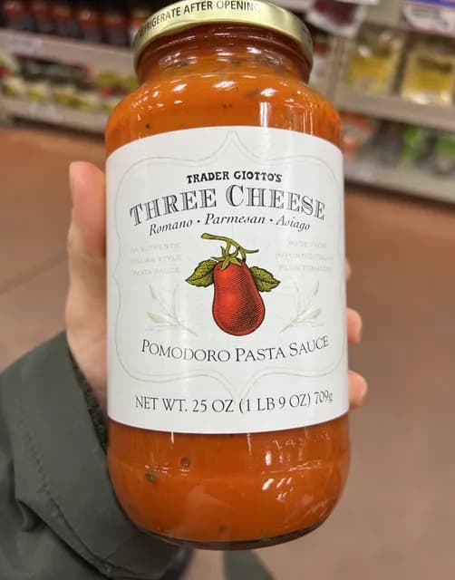 Is it Soy Free? Trader Giotto's Three Cheese Pomodoro Pasta Sauce