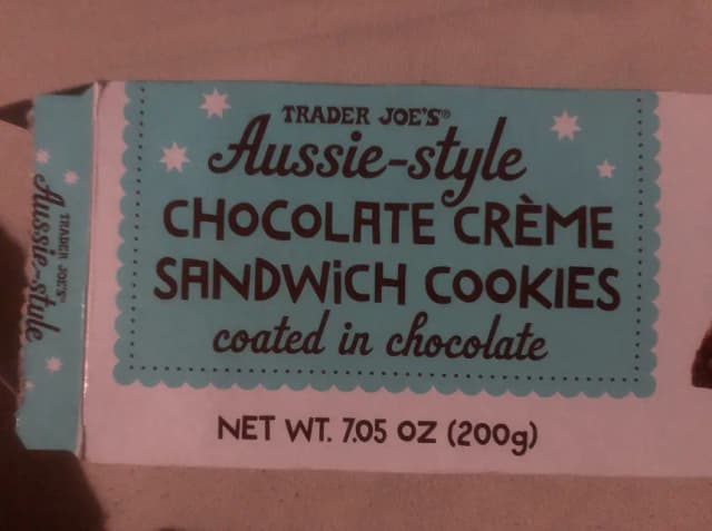 Is it Soy Free? Trader Joe's Aussie-style Chocolate Creme Sandwich Cookies