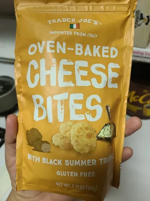 Is it Soy Free? Trader Joe's Oven-baked Cheese Bites With Black Summer Truffle