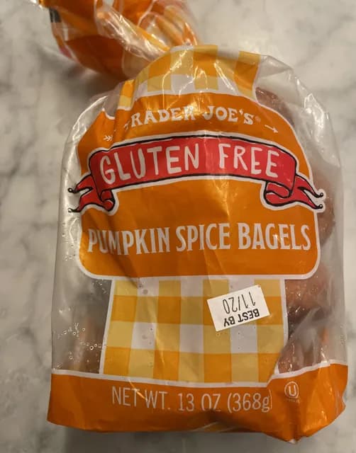 Is it Egg Free? Trader Joe's Gluten Free Pumpkin Spice Bagels