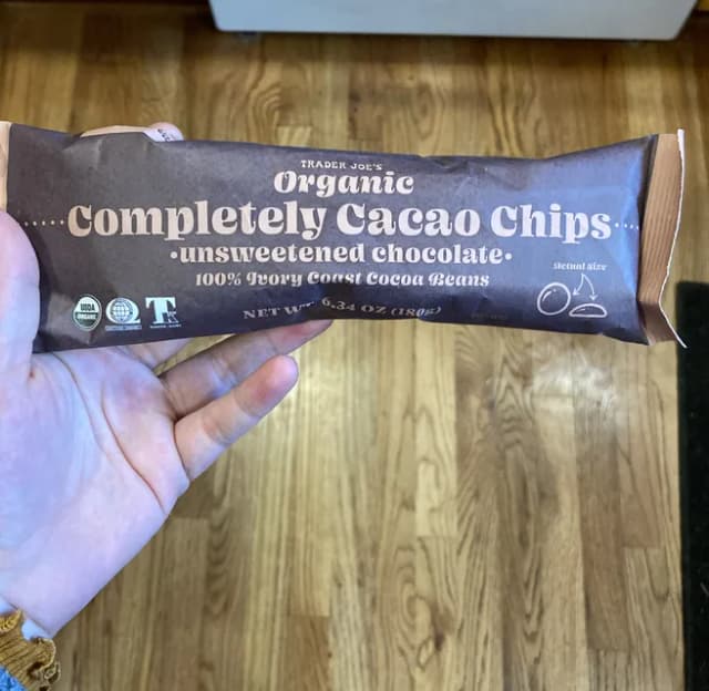 Is it Vegetarian? Trader Joe's Organic Completely Cacao Chips Unsweetened Chocolate