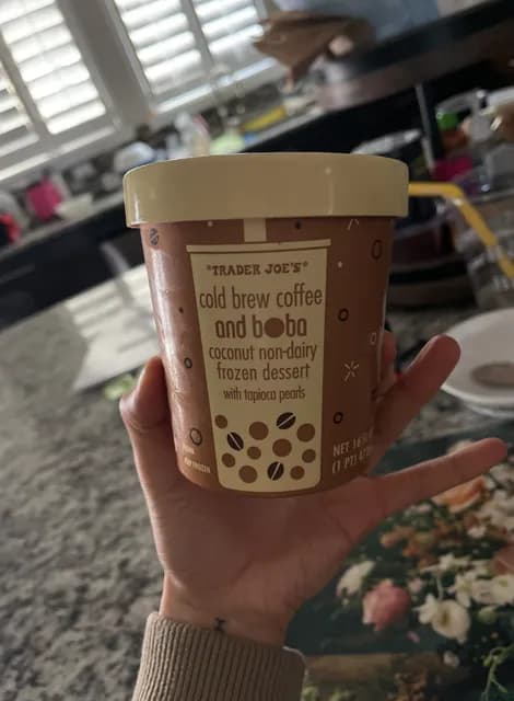 Is it Gluten Free? Trader Joe's Cold Brew Coffee And Boba Coconut Non-dairy Dessert With Tapioca Pearls