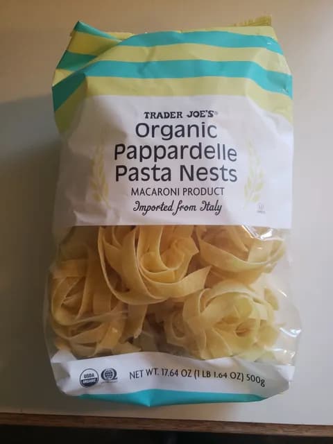 Is it Egg Free? Trader Joe's Organic Pappardelle Pasta Nests