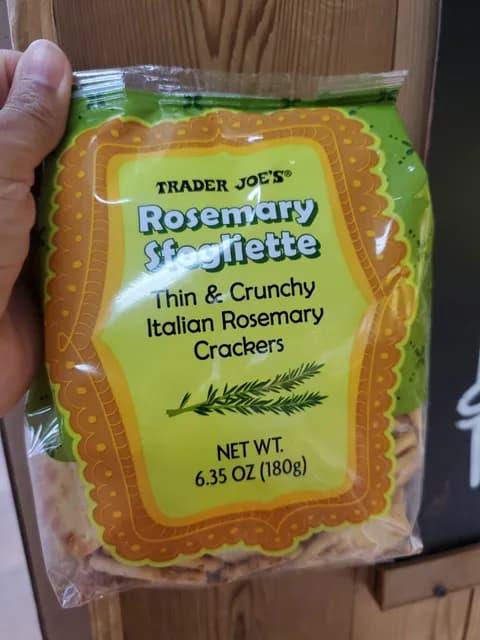 Is it Soy Free? Trader Joe's Rosemary Sfogliette Thin & Crunchy Italian Rosemary Crackers