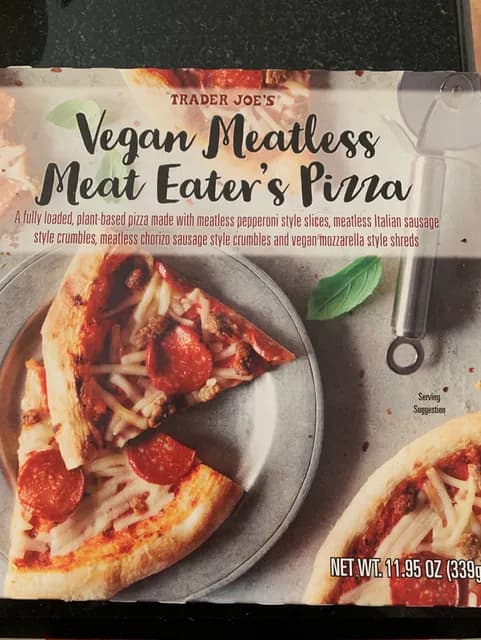 Is it Egg Free? Trader Joe's Vegan Meatless Meat Eater's Pizza