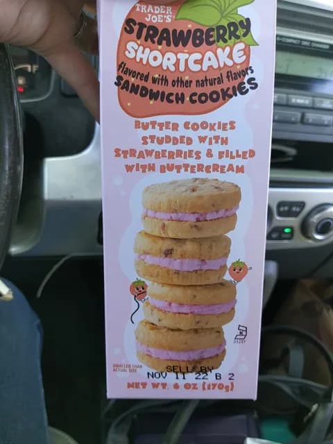 Is it Egg Free? Trader Joe's Strawberry Shortcake Sandwich Cookies