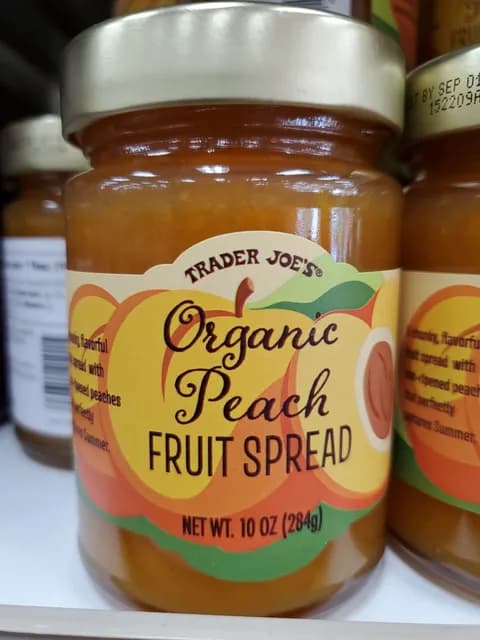 Is it Egg Free? Trader Joe's Organic Peach Fruit Spread