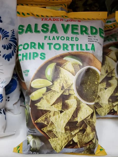 Is it Soy Free? Trader Joe's Salsa Verde Flavored Corn Tortilla Chips