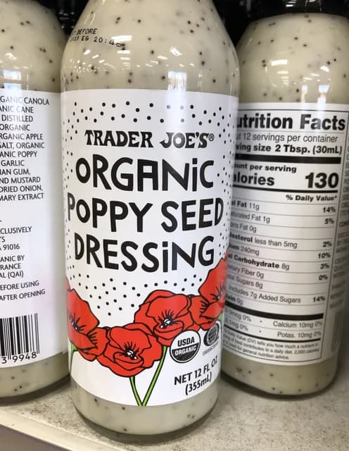 Is it Egg Free? Trader Joe's Organic Poppy Seed Dressing