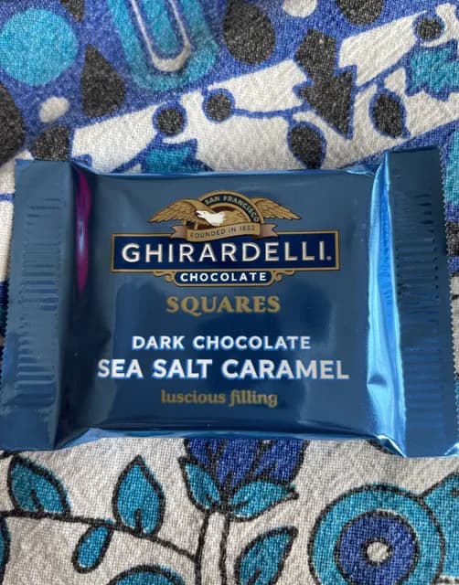 Is it Vegetarian? Ghirardelli Chocolate Squares Dark Chocolate Sea Salt Caramel