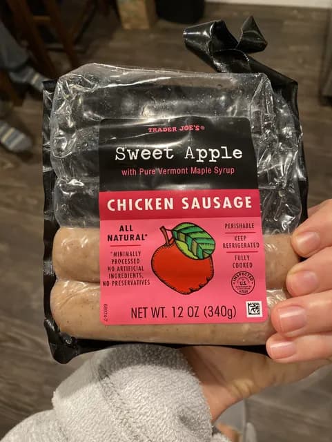 Is it Gluten Free? Trader Joe's Sweet Apple With Pure Vermont Maple Syrup Chicken Sausage