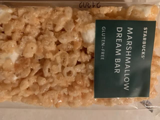 Is it Egg Free? Starbucks Gluten-free Marshmallow Dream Bar