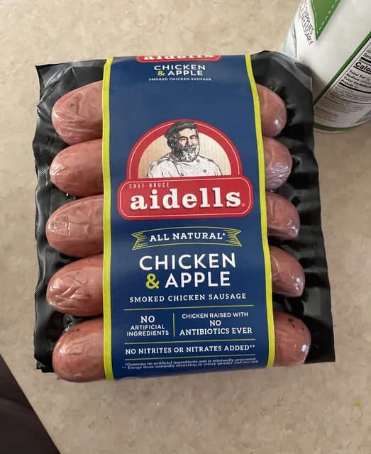 Is it Egg Free? Aidells Chicken & Apple Smoked Chicken Sausage