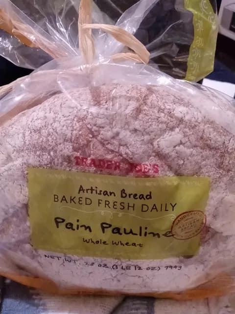 Is it Egg Free? Trader Joe's Artisan Bread Whole Wheat Pain Pauline