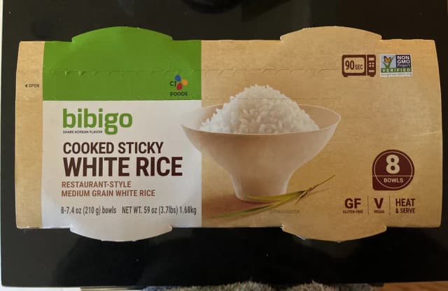 Is it Egg Free? Cj Foods Bibigo Cooked Sticky White Rice