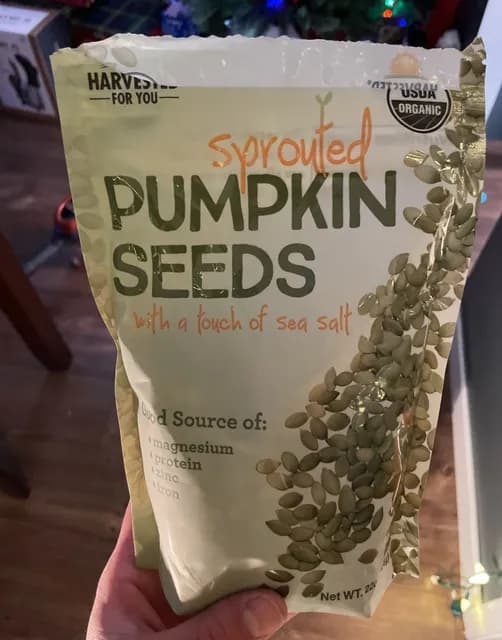 Is it Egg Free? Hello Delicious! Sprouted Pumpkin Seeds With A Touch Of Sea Salt