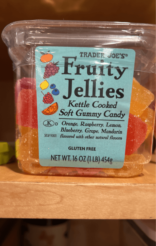 Is it Gelatin free? Trader Joe's Fruit Jellies Kettle Cooked Candy With Real Fruit Extracts