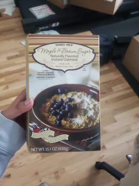 Is it Gluten Free? Trader Joe's Maple & Brown Sugar Naturally Flavored Instant Oatmeal