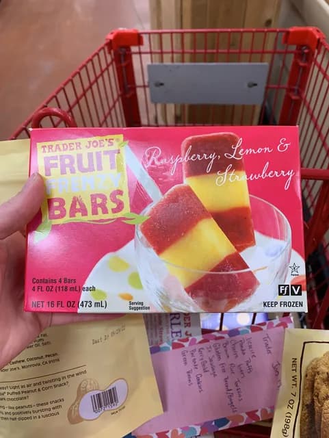 Is it Gluten Free? Trader Joe's Fruit Frenzy Bars Raspberry, Lemon & Strawberry