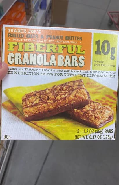 Is it Egg Free? Trader Joe's Rolled Oats & Peanut Butter Fiberful Granola Bars