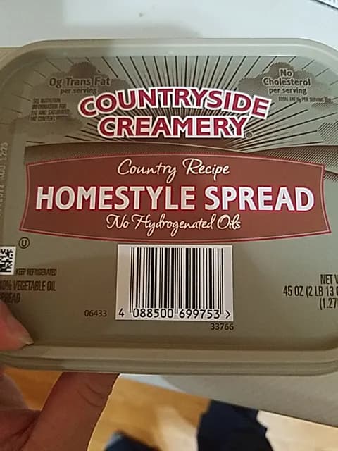 Is it Egg Free? Countryside Creamery Country Recipe Homestyle Spread