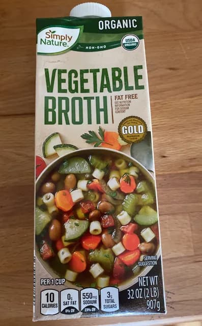 Is it Soy Free? Simply Nature Organic Non-gmo Vegetable Broth Fat Free